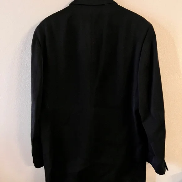 MADE IN USA Calvin Klein Two-Button Elegant Black Blazer Jacket for Men